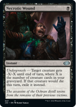 Necrotic Wound single card from Magic the Gathering
