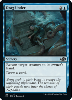 Drag Under single card from Magic the Gathering