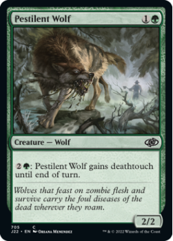 Pestilent Wolf single card from Magic the Gathering
