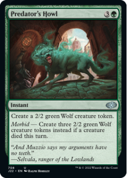 Predator's Howl single card from Magic the Gathering