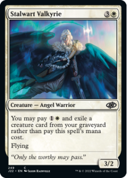 Stalwart Valkyrie single card from Magic the Gathering