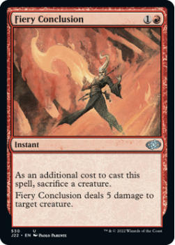 Fiery Conclusion single card from Magic the Gathering