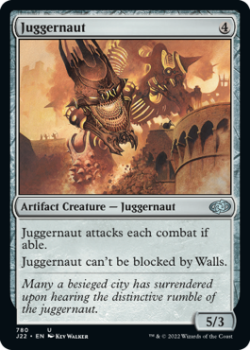Juggernaut single card from Magic the Gathering