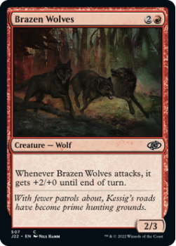 Brazen Wolves single card from Magic the Gathering