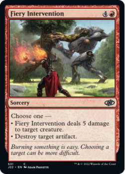 Fiery Intervention single card from Magic the Gathering