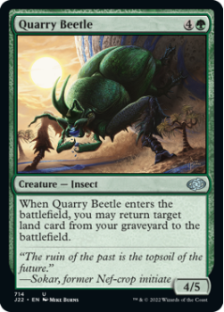Quarry Beetle single card from Magic the Gathering