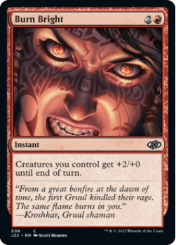 Burn Bright single card from Magic the Gathering
