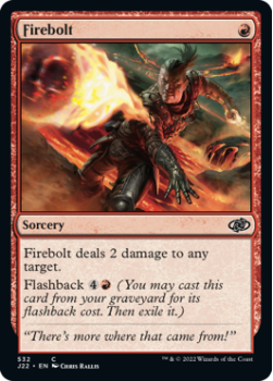 Firebolt single card from Magic the Gathering
