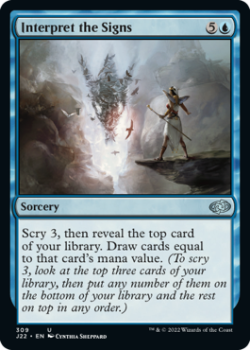 Interpret the Signs single card from Magic the Gathering