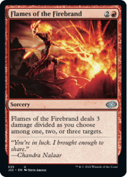 Flames of the Firebrand single card from Magic the Gathering