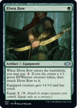 Elven Bow single card from Magic the Gathering