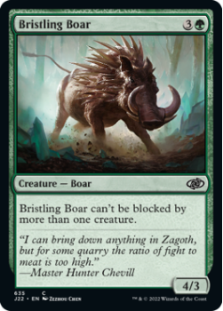 Bristling Boar single card from Magic the Gathering