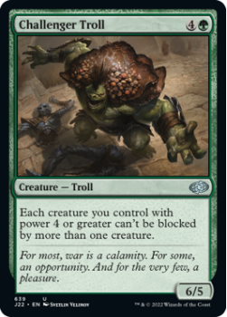 Challenger Troll single card from Magic the Gathering