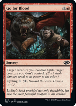 Go for Blood single card from Magic the Gathering