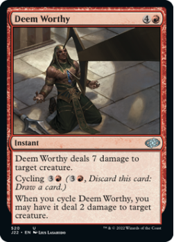 Deem Worthy single card from Magic the Gathering