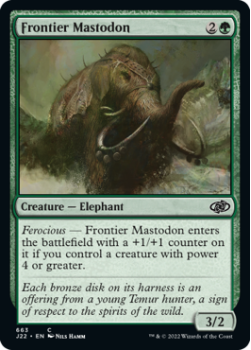 Frontier Mastodon single card from Magic the Gathering