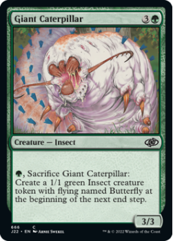 Giant Caterpillar single card from Magic the Gathering