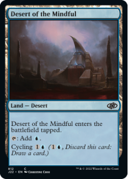 Desert of the Mindful single card from Magic the Gathering