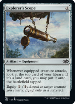 Explorer's Scope single card from Magic the Gathering