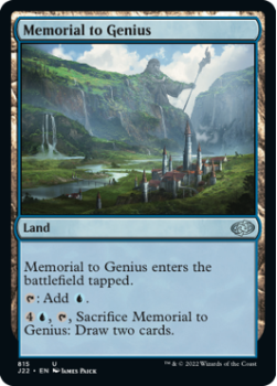 Memorial to Genius single card from Magic the Gathering