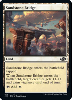 Sandstone Bridge single card from Magic the Gathering