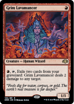 Grim Lavamancer single card from Magic the Gathering