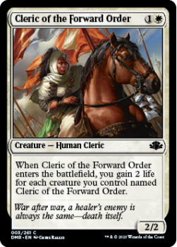 Cleric of the Forward Order single card from Magic the Gathering