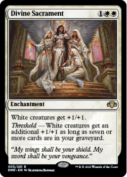 Divine Sacrament single card from Magic the Gathering
