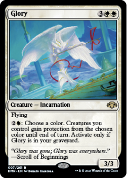 Glory single card from Magic the Gathering
