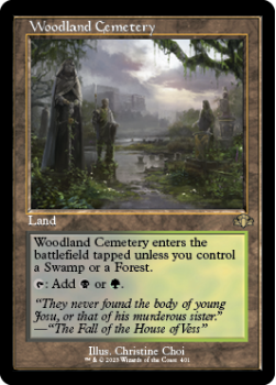 Woodland Cemetery (RETRO) single card from Magic the Gathering