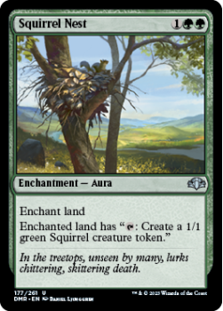 Squirrel Nest single card from Magic the Gathering
