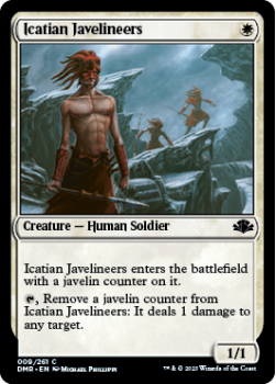 Icatian Javelineers single card from Magic the Gathering