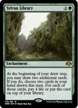 Sylvan Library single card from Magic the Gathering