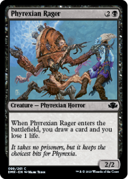 Phyrexian Rager single card from Magic the Gathering