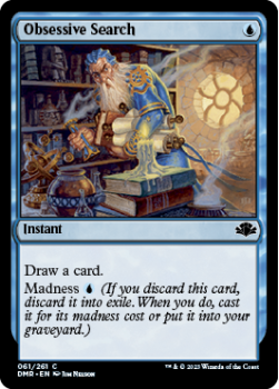 Obsessive Search single card from Magic the Gathering