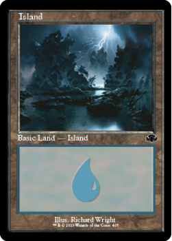 Island single card from Magic the Gathering