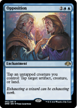 Opposition single card from Magic the Gathering