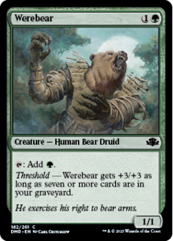 Werebear single card from Magic the Gathering