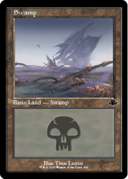 Swamp single card from Magic the Gathering