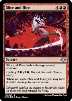 Slice and Dice single card from Magic the Gathering