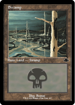 Swamp single card from Magic the Gathering