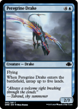 Peregrine Drake single card from Magic the Gathering