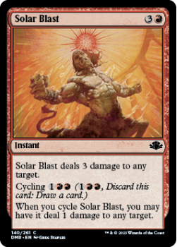 Solar Blast single card from Magic the Gathering