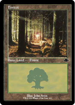 Forest single card from Magic the Gathering