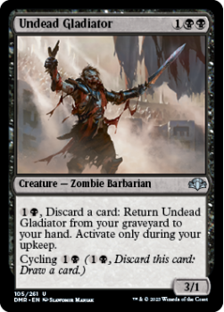 Undead Gladiator single card from Magic the Gathering