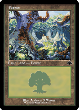 Forest single card from Magic the Gathering