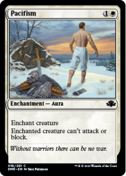 Pacifism single card from Magic the Gathering