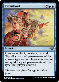 Turnabout single card from Magic the Gathering