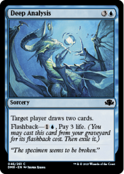Deep Analysis single card from Magic the Gathering