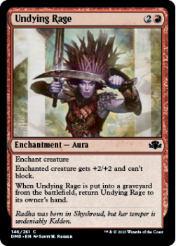 Undying Rage single card from Magic the Gathering